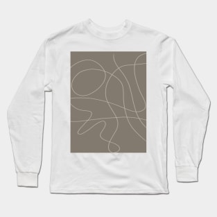 Minimal Line Art 004 Long Sleeve T-Shirt